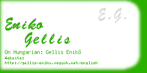 eniko gellis business card